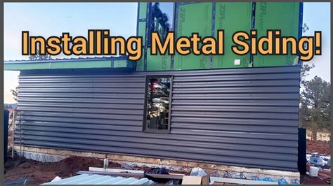 how to install box in exsisting metal lap siding siding|installing corrugated metal siding.